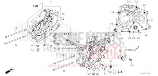 CARTER MOTEUR Z125MAS de 2025